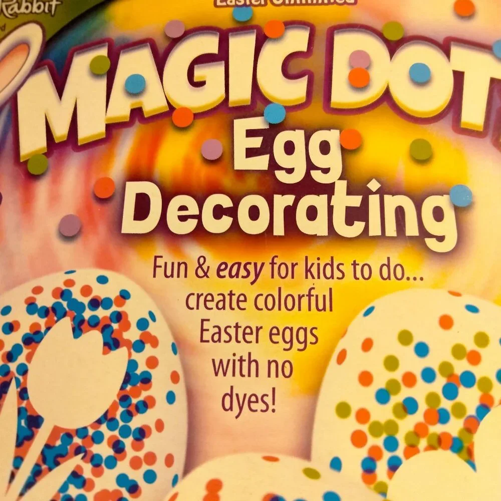 Easter Unlimited Egg Decorating Magic Dots NO Dye R J Rabbit Egg Stickers